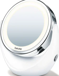 BEURER Kosmetikspiegel »BS 49 beleuchteter Kosmetikspiegel mit LED-Licht« Mit 5-fach Vergrößerung für die Hautpflege und Beauty-Routine