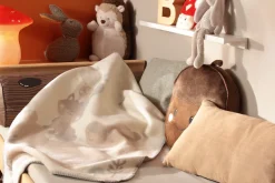 Biederlack Babydecke »Babydecke Foxy&Friends« 75 x 100, mit Zierstich