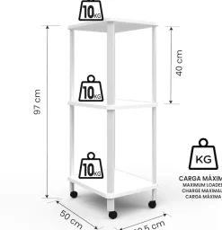 Bischof Badregal »Amico II« Stabil, mobil, agil und zu 100% aus recycletem Material.
