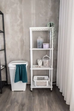 Bischof Badregal »Amico« stabil, mobil, agil und zu 100% aus recyceltem Material