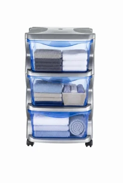 Bischof Bama Rollwagen »Rolli« 4 Stk. tlg. 3 Boxen mit je 43,8 l Fassungsvermögen, Kunststoff