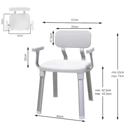 Bischof Dusch- und Badhocker »Splash Comfort Xtra« belastbar bis 150 kg höhenverstellbar, TÜV-GS