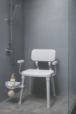 Bischof Dusch- und Badhocker »Splash Deluxe« belastbar bis 150 kg mit schwenkbarer Ablage 28x21cm, TÜV-GS