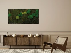 Bönninghoff Bild mit Rahmen »Moosbild "Mix Moos" 60x120 cm, schwarzer Rahmen« Natur 1 Stk. tlg. handgefertigt, jedes Bild ein Unikat