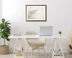 Bönninghoff Bild mit Rahmen »Wandbild gerahmt VÖGEL AM HIMMEL 40x50 cm – Wanddeko Natur Minimal« Himmel | Landschaft | Natur | Vogelbilder | Vögel 1 Stk. tlg. mit dekorativem Rahmen