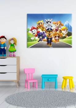 Bönninghoff Leinwandbild »Wandbild CAT PACK PAW PATROL 46x61 cm – Leinwandbild Keilrahmen Deko« Hunde | Katzen | Paw Patrol | Serien | Tiere 1 Stk. tlg. auf Keilrahmen gespannt