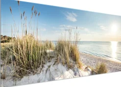 Bönninghoff Leinwandbild »Wandbild STRAND XXL 90x200 cm – Leinwandbild Keilrahmen Deko modern« Düne | Strand 1 Stk. tlg. auf Keilrahmen gespannt
