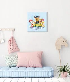 Bönninghoff Leinwandbild »Wandbild PAW PATROL 35x35 cm – Leinwandbild Keilrahmen Deko modern« Hunde | Paw Patrol 1 Stk. tlg. auf Keilrahmen gespannt