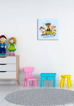 Bönninghoff Leinwandbild »Wandbild PAW PATROL 35x35 cm – Leinwandbild Keilrahmen Deko modern« Hunde | Paw Patrol 1 Stk. tlg. auf Keilrahmen gespannt