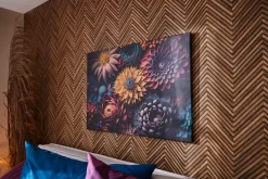 Bönninghoff Leinwandbild »Wandbild BUNTE BLUMEN 60x90 cm – Leinwandbild Keilrahmen Deko modern« Blumen 1 Stk. tlg. auf Keilrahmen gespannt