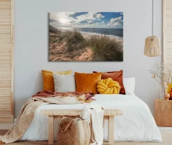 Bönninghoff Leinwandbild »Wandbild STRAND SYLT 78x118 cm – Leinwandbild Keilrahmen Deko modern« Strand 1 Stk. tlg. auf Keilrahmen gespannt