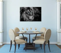 Bönninghoff Leinwandbild »Wandbild LÖWE 60x90 cm – Leinwandbild Keilrahmen Deko modern« Löwe 1 Stk. tlg. auf Keilrahmen gespannt
