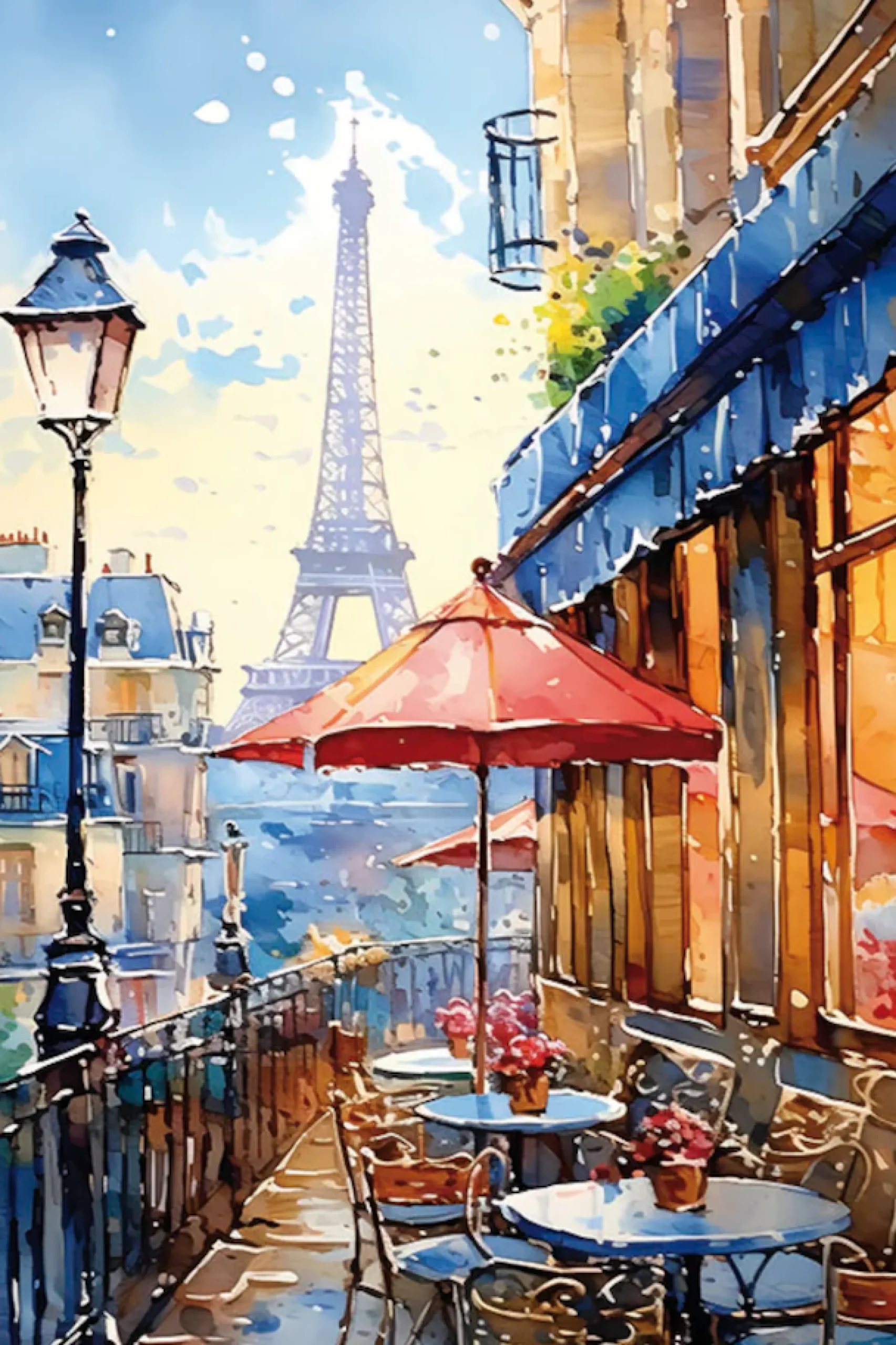 Bönninghoff Leinwandbild »Wandbild CAFE IN PARIS 60x90 cm – Leinwandbild Keilrahmen Deko modern« Cafe | Frankreich | Gebäude | Paris | Restaurant & Cafés | Stadt | Städte 1 Stk. tlg. auf Keilrahmen gespannt