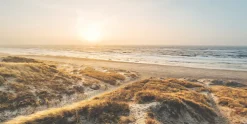 Bönninghoff Leinwandbild »Wandbild STRAND SONNENUNTERGANG 50x100 cm – Leinwandbild Keilrahmen« Küste | Meer | Natur | Sonnenuntergang | Strand 1 Stk. tlg. auf Keilrahmen gespannt