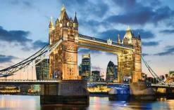 Bönninghoff Leinwandbild »Wandbild TOWER BRIDGE 60x90 cm – Leinwandbild Keilrahmen Deko modern« Brücken | Gebäude | Großbritannien | London | Skyline | Stadt | Städte 1 Stk. tlg. auf Keilrahmen gespannt