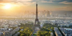 Bönninghoff Leinwandbild »Wandbild EIFFELTURM PARIS 50x100 cm – Leinwandbild Keilrahmen Deko« Frankreich | Paris | Sonnenuntergang | Stadt 1 Stk. tlg. auf Keilrahmen gespannt