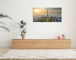 Bönninghoff Leinwandbild »Wandbild EIFFELTURM PARIS 50x100 cm – Leinwandbild Keilrahmen Deko« Frankreich | Paris | Sonnenuntergang | Stadt 1 Stk. tlg. auf Keilrahmen gespannt