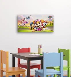 Bönninghoff Leinwandbild »Wandbild PAW PATROL – RESCUE 33x70 cm – Leinwandbild Keilrahmen Deko« Hunde | Paw Patrol 1 Stk. tlg. auf Keilrahmen gespannt