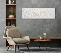 Bönninghoff Ölgemälde »handarbeit ZWEIGE 40x120 cm – Wandbild Kunst Deko modern« Wald 1 Stk. tlg. handgefertigt, jedes Bild ein Unikat