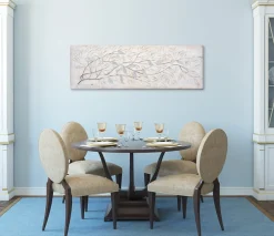 Bönninghoff Ölgemälde »handarbeit ZWEIGE 40x120 cm – Wandbild Kunst Deko modern« Wald 1 Stk. tlg. handgefertigt, jedes Bild ein Unikat