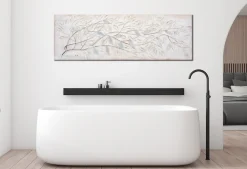 Bönninghoff Ölgemälde »handarbeit ZWEIGE 40x120 cm – Wandbild Kunst Deko modern« Wald 1 Stk. tlg. handgefertigt, jedes Bild ein Unikat