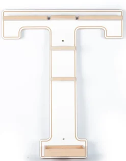 Boarti Wandregal »Holz Regal Buchstabe T für Toniebox Tonies Figuren« 1 Stk. tlg.