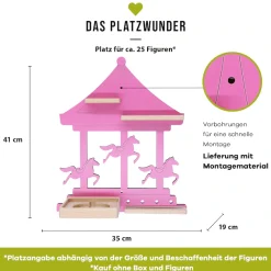 Boarti Wandregal »Karussell Pferde Kinder Toniebox Tonies Figuren« 1 Stk. tlg.