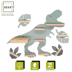 Boarti Wandregal »Regal Dinosaurier Kinder Toniebox Tonies Figuren« 5 Stk. tlg.
