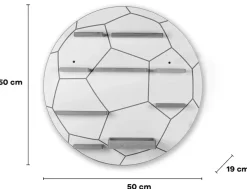 Boarti Wandregal »Regal Fußball Kinder Toniebox Tonies Figuren« 1 Stk. tlg.