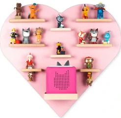 Boarti Wandregal »Regal Holz Herz Kinder Toniebox Tonies Figuren« 1 Stk. tlg.