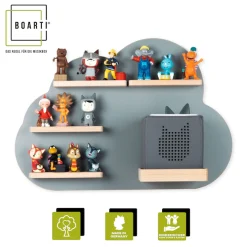 Boarti Wandregal »Regal Holz Wolke Kinder Toniebox Tonies Figuren« 1 Stk. tlg.