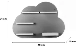 Boarti Wandregal »Regal Holz Wolke Kinder Toniebox Tonies Figuren« 1 Stk. tlg.