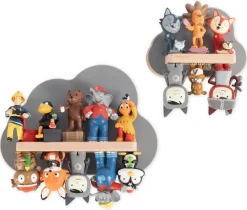 Boarti Wandregal »Regal Holz Wolke Kinder Toniebox Tonies Figuren« 2 Stk. tlg.