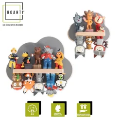Boarti Wandregal »Regal Holz Wolke Kinder Toniebox Tonies Figuren« 2 Stk. tlg.