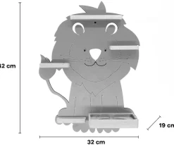 Boarti Wandregal »Regal Tier Löwe Kinder Toniebox Tonies Figuren« 1 Stk. tlg.