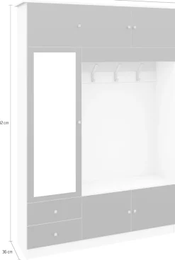 borchardt Möbel Garderobenschrank »Kompakta« Höhe 202 cm