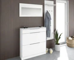 borchardt Möbel Garderoben-Set »Oliva, Schuhschrank, Spiegel, Garderobenpaneel« 3 Stk. tlg.