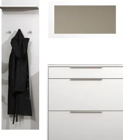 borchardt Möbel Garderoben-Set »Oliva, Hängeschuhschrank, Spiegel, Garderobenpaneel« 3 Stk. tlg.