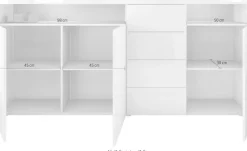 borchardt Möbel Highboard »Kapstadt, Breite 200cm, Kommode mit Drucköffner« Türen, Schubladen, offene Fächer, viel Stauraum, praktisch, modern