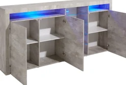 borchardt Möbel Highboard »Santa Fé, Sideboard mit eleganten Glasböden, Breite 200 cm« Breite 200 cm