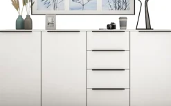 borchardt Möbel Highboard »Tom« Sideboard mit Metallgriffen, 3Türen und 4 Schubkästen, Breite 200 cm