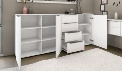 borchardt Möbel Highboard »Tom« Sideboard mit Metallgriffen, 3Türen und 4 Schubkästen, Breite 200 cm