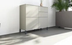 borchardt Möbel Kommode »Haama, Sideboard mit Metallfüßen, Push-to-open-Technik, Breite 93 cm« Push-To-Open, verstellbare Einlegeböden, viel Stauraum, Breite 93cm