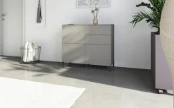 borchardt Möbel Kommode »Haama, Sideboard mit Metallfüßen, Push-to-open-Technik, Breite 93 cm« Push-To-Open, verstellbare Einlegeböden, viel Stauraum, Breite 93cm