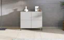 borchardt Möbel Kommode »Haama, Sideboard mit Metallfüßen, Push-to-open-Technik, Breite 93 cm« Kommode, 4 Türen, 2 verstellbare Böden, Breite 93 cm