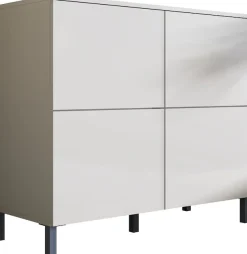 borchardt Möbel Kommode »Haama, Sideboard mit Metallfüßen, Push-to-open-Technik, Breite 93 cm« Kommode, 4 Türen, 2 verstellbare Böden, Breite 93 cm
