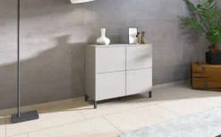 borchardt Möbel Kommode »Haama, Sideboard mit Metallfüßen, Push-to-open-Technik, Breite 93 cm« Kommode, 4 Türen, 2 verstellbare Böden, Breite 93 cm