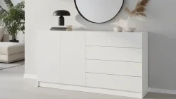 borchardt Möbel Kommode »Vaasa, Breite 152cm, Höhe 79cm, grifflos« Sideboard Breite 152 cm, Höhe 79 cm, mit Push-to-open-Funktion