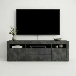 borchardt Möbel Lowboard »Santa Fé, TV-Schrank 166 cm breit« Push-to-open-Funktion, 2 Türen, 2 Schubkästen und 3 offene Fächer
