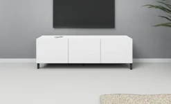 borchardt Möbel Lowboard »Sophia, TV-Schrank mit Metallfüßen« Modernes TV-Board, Breite 139 cm, 3-türig
